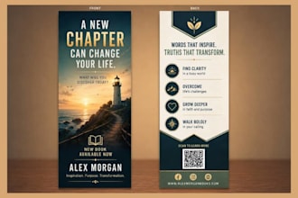 design custom bookmark for nonfiction, christian book, paperback book