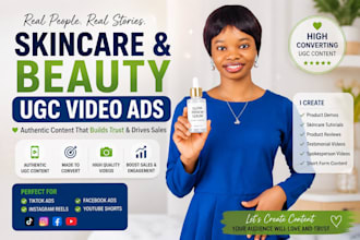 create skincare and beauty ugc video ads for your brand