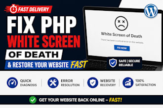 fix PHP white screen of death and restore your website fast