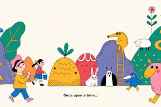 design children story book, picture book illustrator