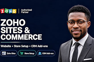 design zoho commerce zoho sites zoho website zoho crm setup