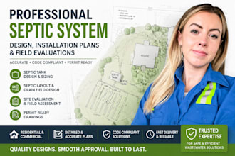 usa professional septic system design, installation plans, and field evaluations