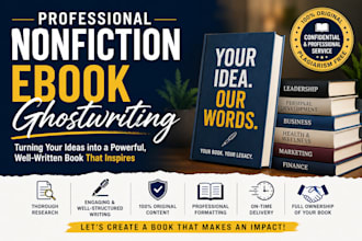 ghostwrite a business, self help, leadership, personal development nonfiction