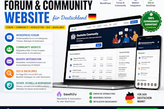 design deutsch wordpress forum community website forum backlinks deutsch beehiiv