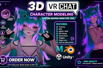 make custom vrchat avatar vrc character vr avatar furry nsfw model vr avatar