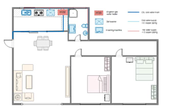 design professional plumbing blueprints and 2d drainage plans