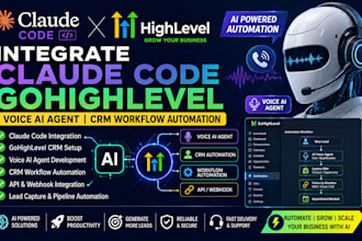 develop gohighlevel ai agent CRM automation claude code API setup