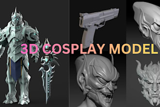 sculpt wearable 3d helmet 3d mask and cosplay stl for 3d printing