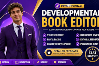 be your professional developmental book editor