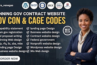 design a sam government contract website for consulting capability statement