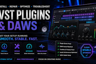 install, repair, optimize, and troubleshoot vst plugins and daws