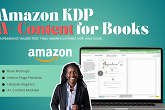 design premium amazon KDP a plus content for your book listing