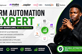 crm automaton expert gohighlevel make com zapier n8n hubspot notion integrations