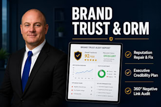 do brand trust audit, online reputation management, and credibility plan