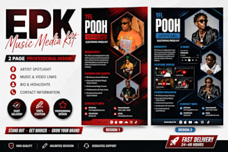design your speaker one sheet and media kit