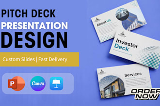 design real estate investor deck, powerpoint template, modern presentation slide