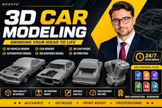 3d car model body kit custom car part rc widebody kit automotive for 3d printing