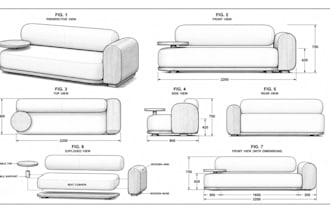 create uspto patent drawings blueprint 2d drawing patent drawing cad drawing glb