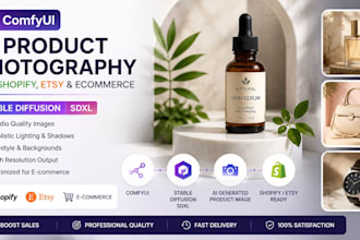 do comfyui product photography for shopify etsy ecommerce stable diffusion sdxl