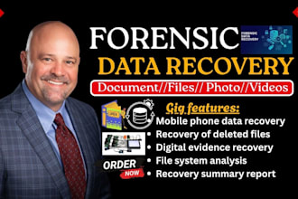 do forensic data recovery, file recovery, data extraction, drive analysis