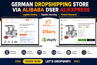 design german fashion dropshipping store with alibaba aliexpress as sourcing