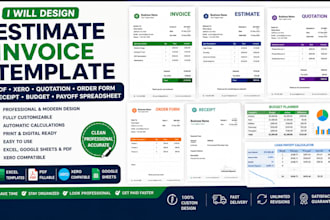 do estimate invoice template pdf xero quotation order form receipt spreadsheet
