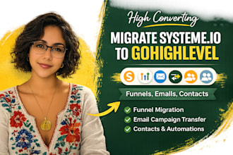 migrate system io funnels email campaign and contacts to gohighlevel