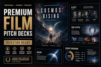 design film pitch deck presentation for your movie and TV series