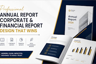 create premium annual report  corporate and financial report design that wins