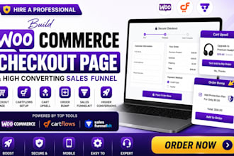 build woocommerce checkout page cartflows cart upsell order bump sales funnelkit