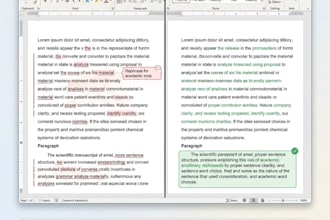 proofread and improve your scientific manuscript