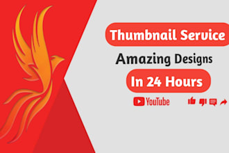 design catchy youtube thumbnails and do background removal