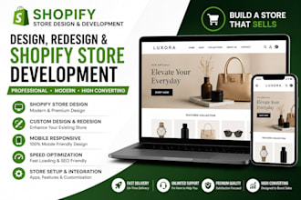 design a responsive shopify store with SEO optimization
