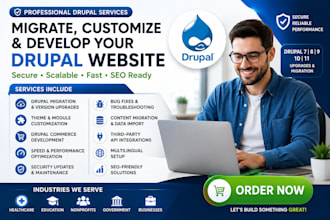 migrate, develop, customize and upgrade your drupal 10 11 website