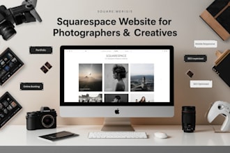 design squarespace photographers, videographers, and portfolio website pixieset