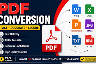 convert PDF to editable word, excel, and powerpoint