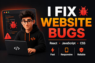 fix website bugs and responsive design issues