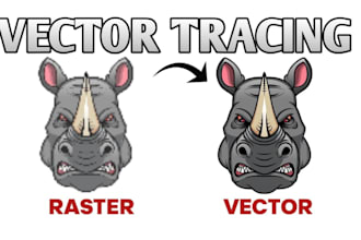 vectorize, redraw, recreate logo or image to vector tracing