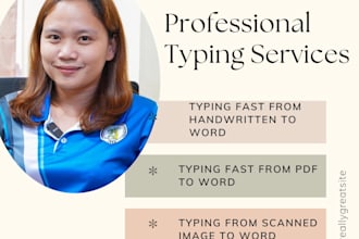 be good in data entry and virtual assistant