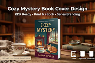 design a premium cozy mystery book cover