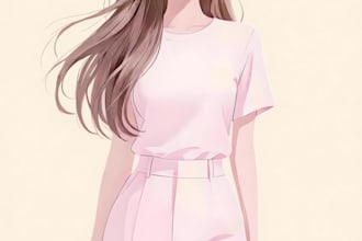 draw custom webtoon manhwa character and comic panel illustration