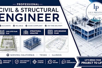 civil site plan structural analysis site grading plan california texas illinois