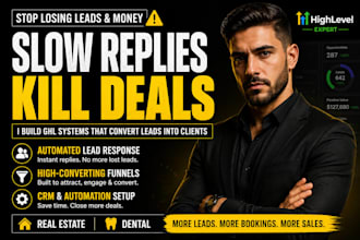 real estate dental ghl expert funnels, CRM automation and lead response systems