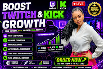 boost twitch promotion with real viewers kick growth