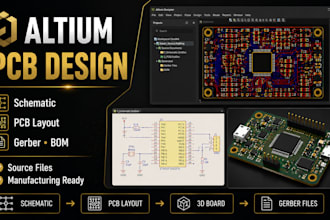 design altium designer pcb layout schematic gerber files and bom