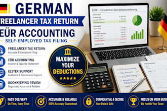 do german freelancer tax return  eÜr accounting and self employed tax filing