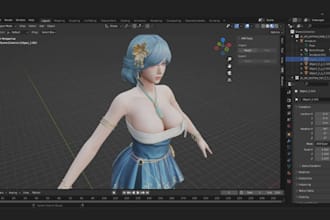 create vrchat avatar rigging, vrc character, vrm model, nsfw avatar for pc