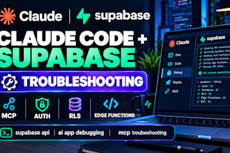 fix claude code supabase errors, bugs, auth, rls, mcp, backend issues ai app fix