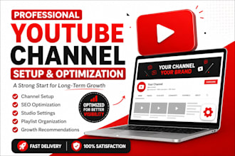create and setup your youtube channel with SEO optimization