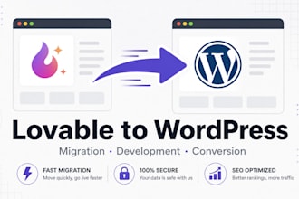convert lovable to wordpress migrate lovable app  lovable website development